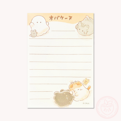 Obakenu Mini Memo Pad - Fluffy