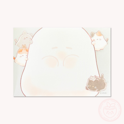 Obakenu Mini Memo Pad - Fluffy