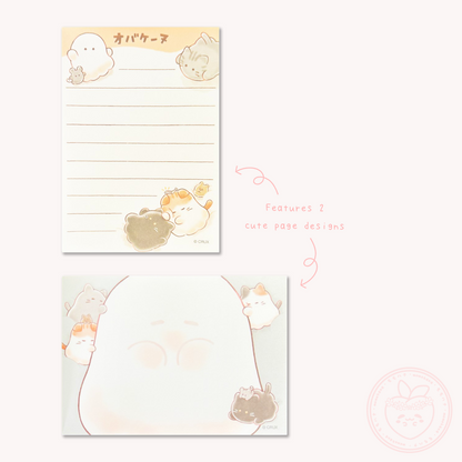Obakenu Mini Memo Pad - Fluffy