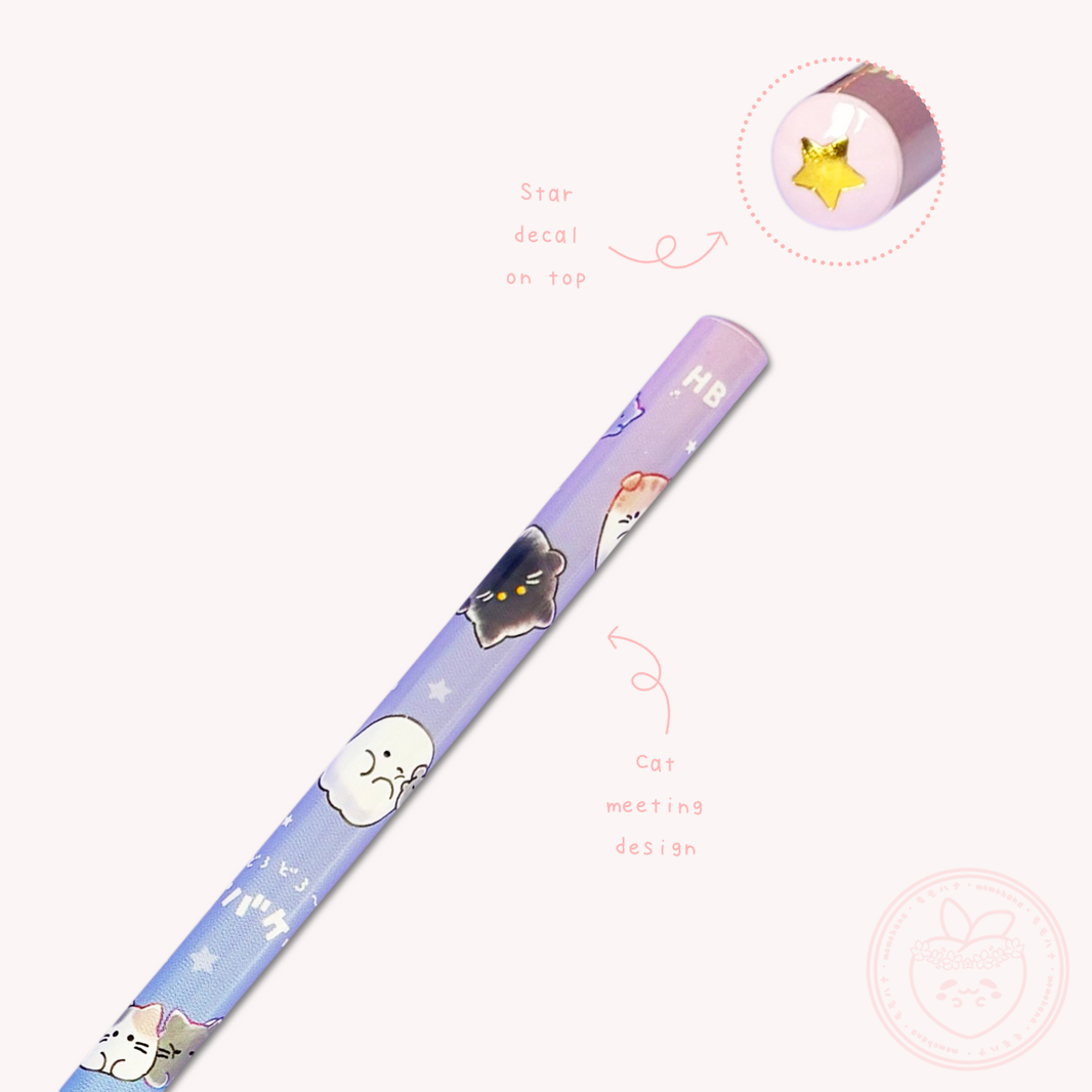 Obakenu HB Pencil - Cat Meeting
