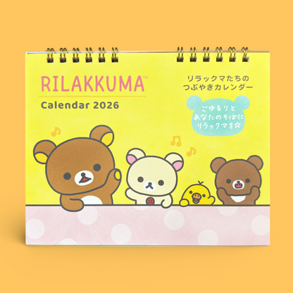 Rilakkuma 2026 Desk Calendar