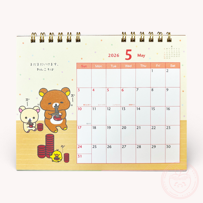 Rilakkuma 2026 Desk Calendar