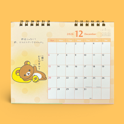 Rilakkuma 2026 Desk Calendar