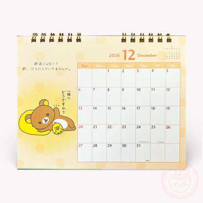 Rilakkuma 2026 Desk Calendar
