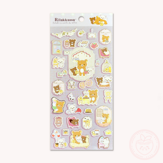Rilakkuma 'A Wonderful House' Sticker Sheet