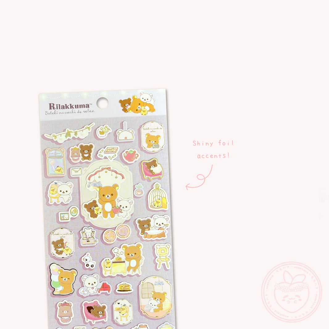 Rilakkuma 'A Wonderful House' Sticker Sheet