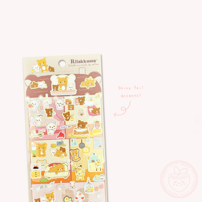 Rilakkuma 'A Wonderful House' Sticker Sheet