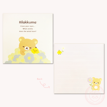 Rilakkuma 'Basic Rilakkuma Flower' Square Memo