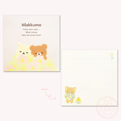 Rilakkuma 'Basic Rilakkuma Flower' Square Memo
