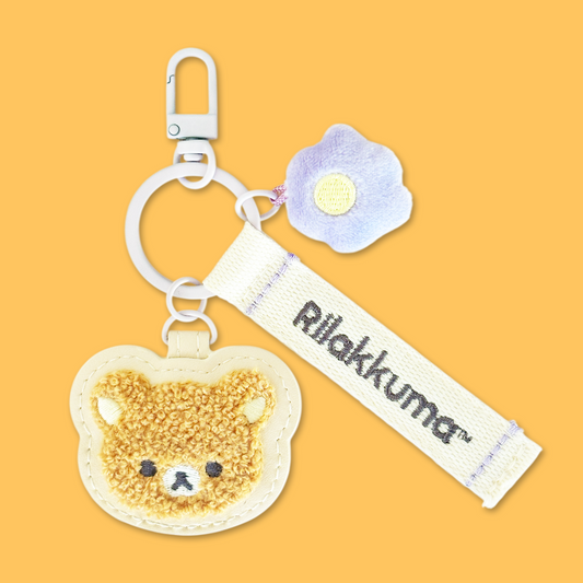 Rilakkuma 'Basic Rilakkuma Flower' Patch Keyring - Rilakkuma