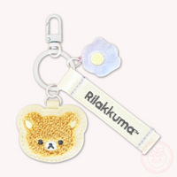 Rilakkuma 'Basic Rilakkuma Flower' Patch Keyring - Rilakkuma
