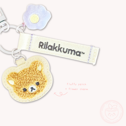 Rilakkuma 'Basic Rilakkuma Flower' Patch Keyring - Rilakkuma