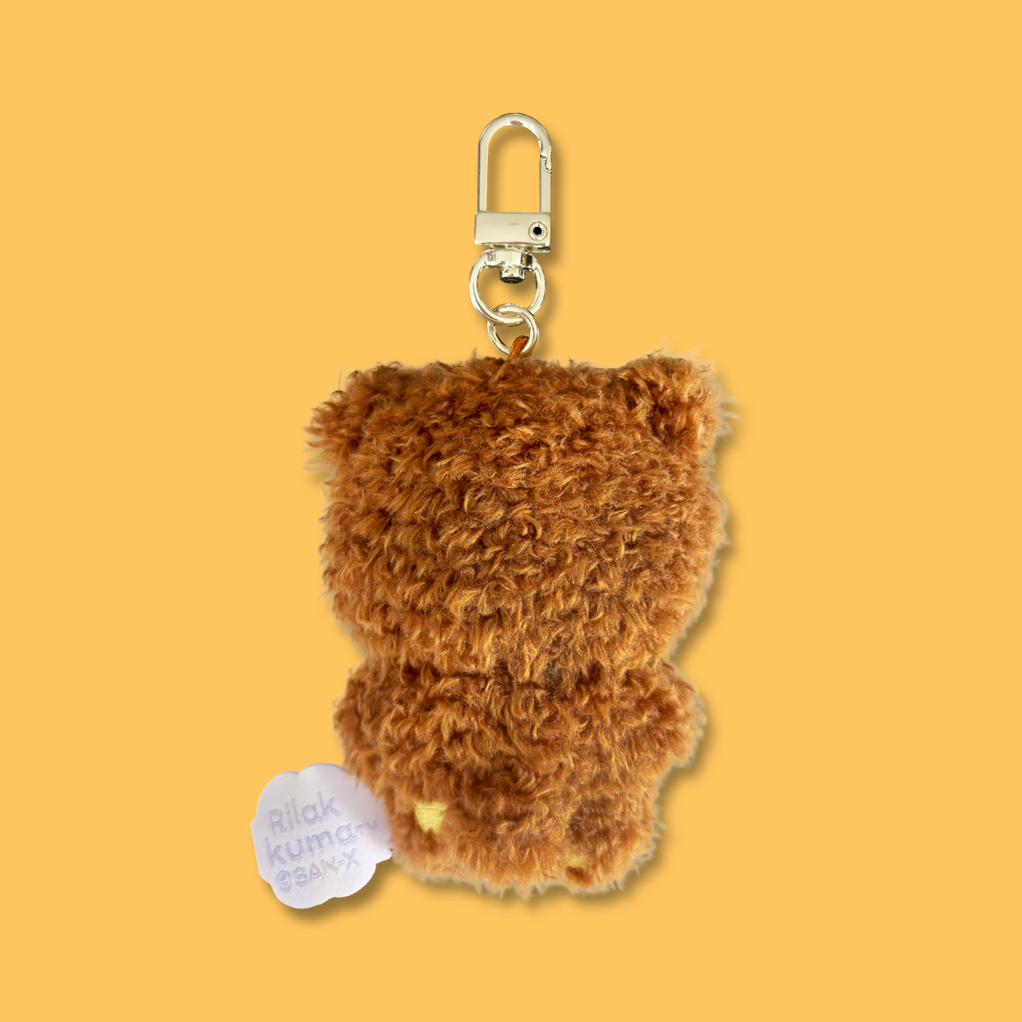 Rilakkuma 'Basic Rilakkuma Flower' Plush Keyring - Chairoikoguma
