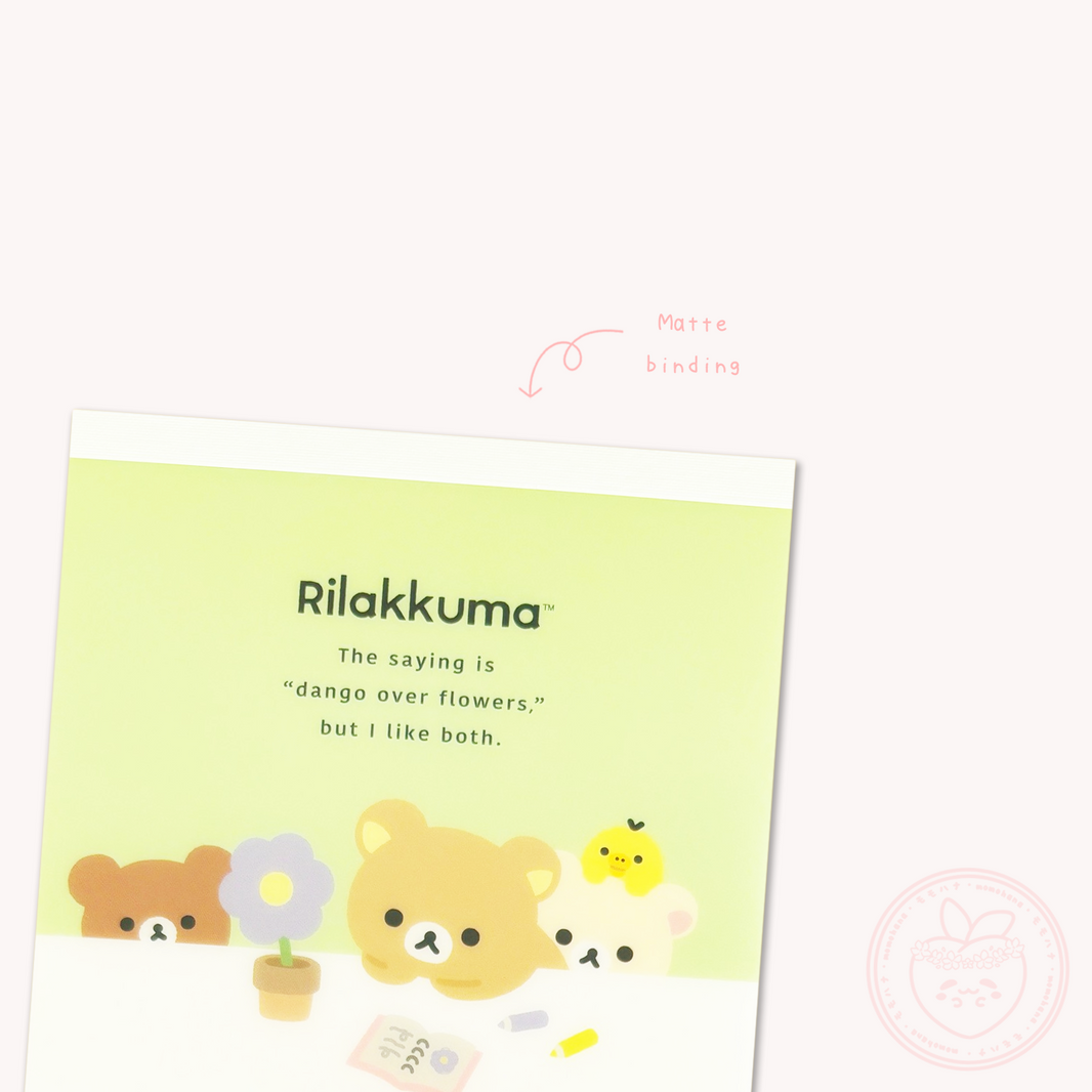 Rilakkuma 'Basic Rilakkuma Flower' Square Memo