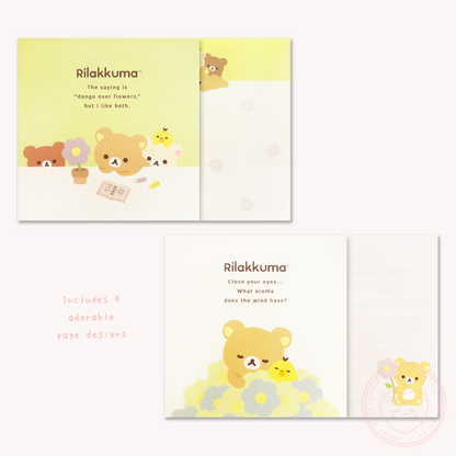 Rilakkuma 'Basic Rilakkuma Flower' Square Memo