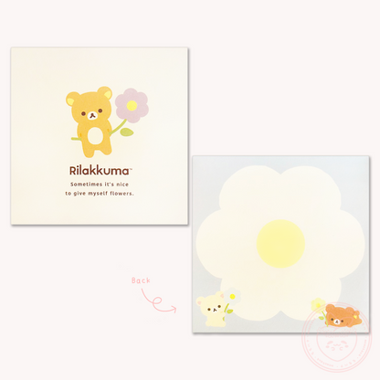 Rilakkuma 'Basic Rilakkuma Flower' Square Memo