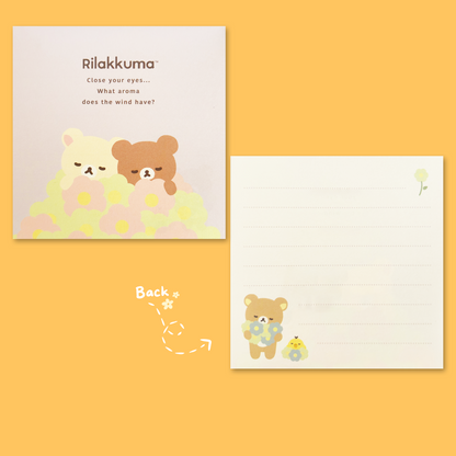 Rilakkuma 'Basic Rilakkuma Flower' Square Memo