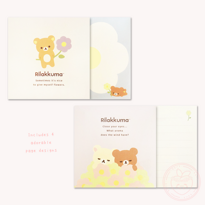 Rilakkuma 'Basic Rilakkuma Flower' Square Memo