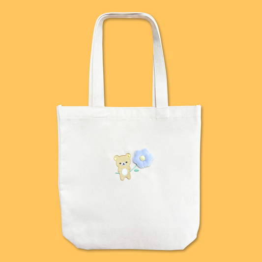 Rilakkuma 'Basic Rilakkuma Flower' Canvas Tote