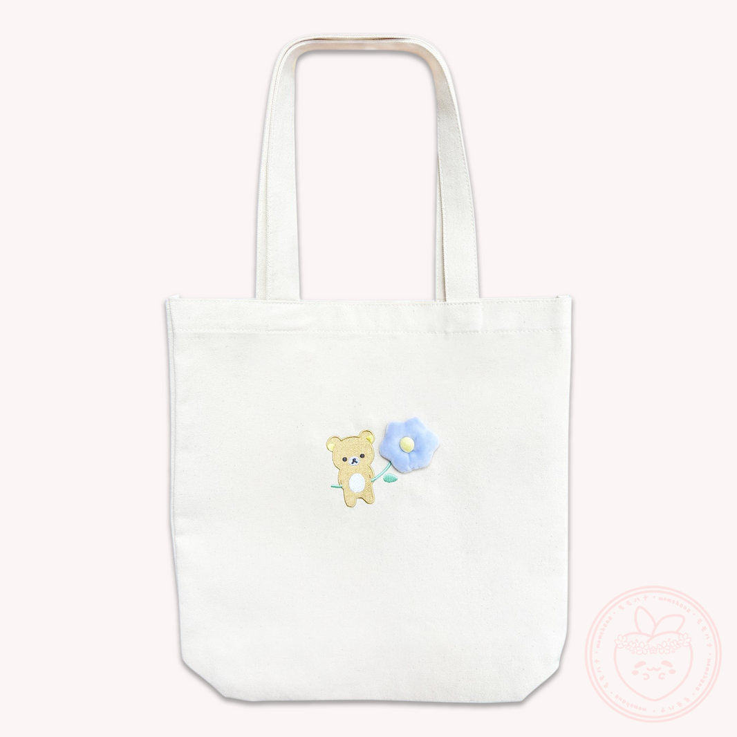 Rilakkuma 'Basic Rilakkuma Flower' Canvas Tote