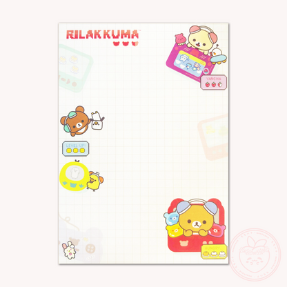 Rilakkuma 'Gaming Rilakkuma' Memo Pad