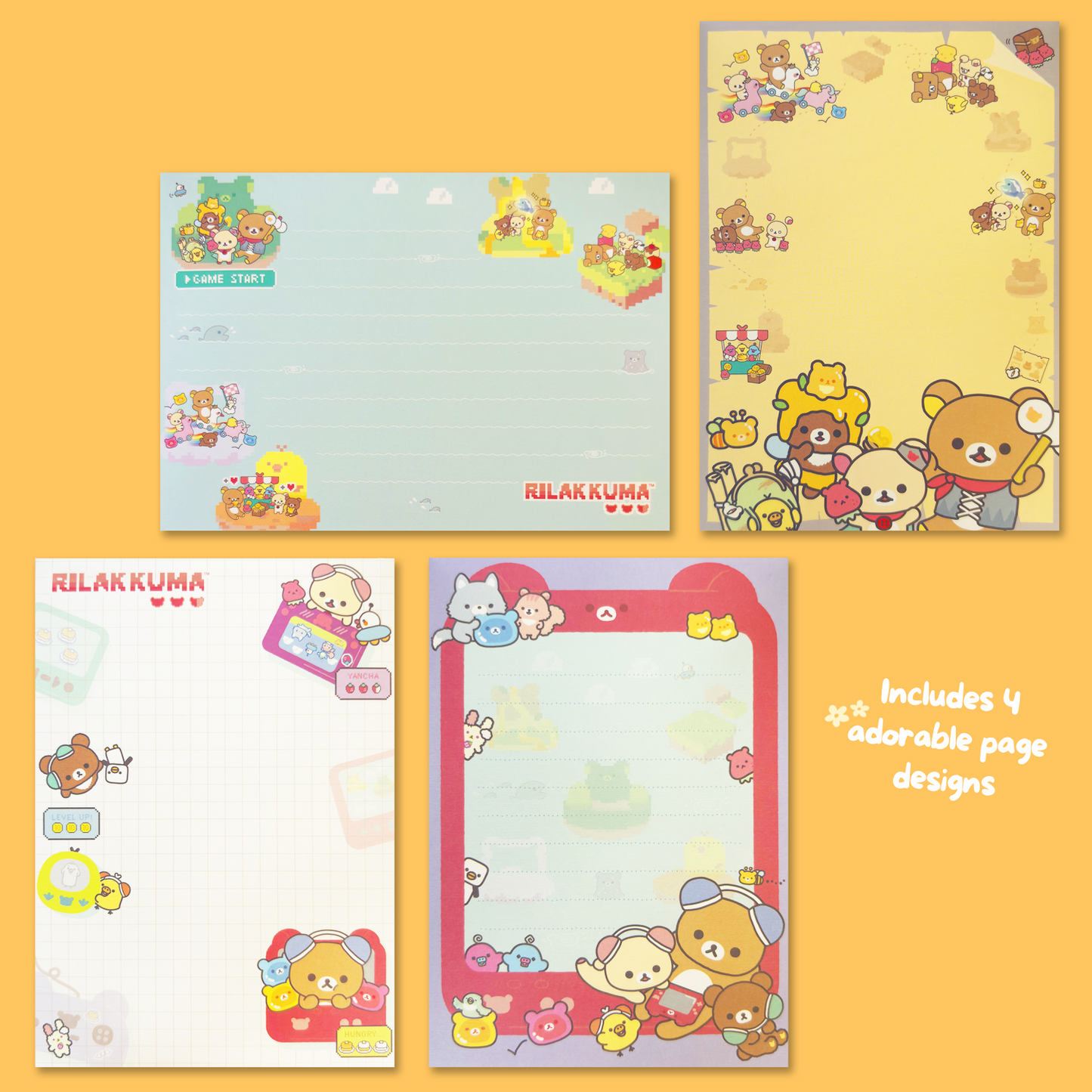 Rilakkuma 'Gaming Rilakkuma' Memo Pad