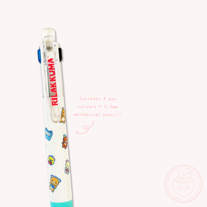 Rilakkuma 'Gaming Rilakkuma' 4+1 Ballpoint Pen & Mechanical Pencil