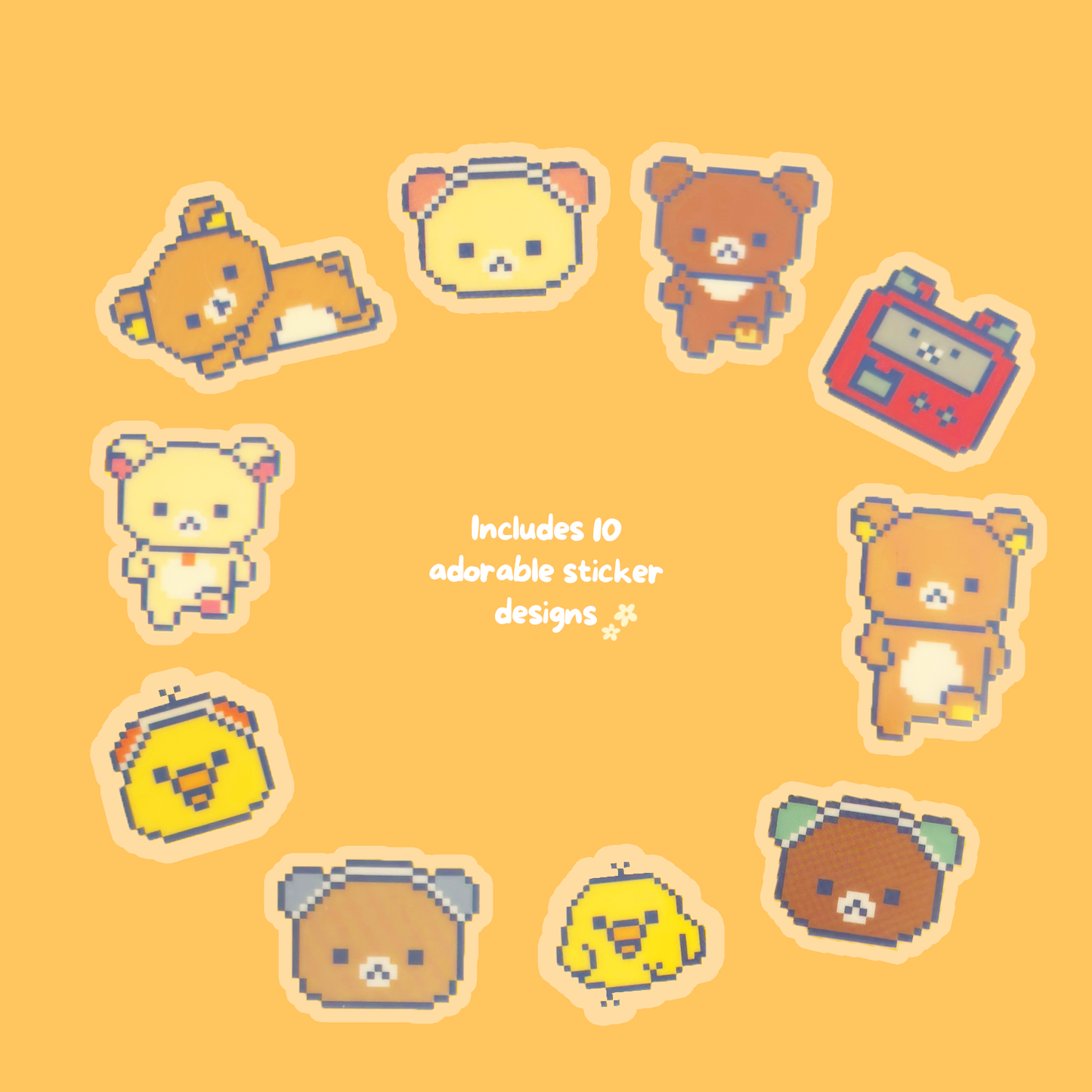 Rilakkuma 'Gaming Rilakkuma' Sticker Pack