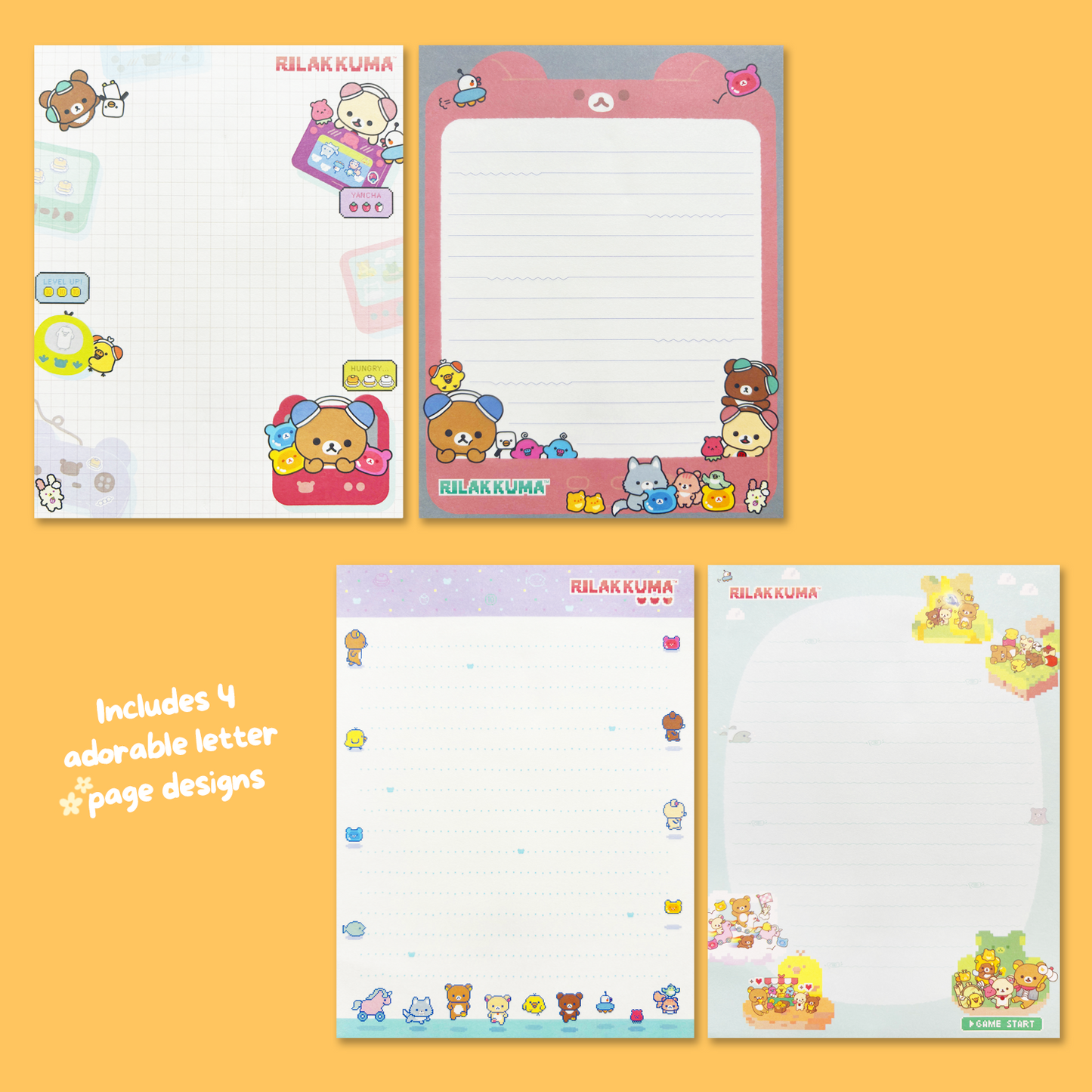 Rilakkuma 'Gaming Rilakkuma' Letter Set