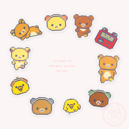 Rilakkuma 'Gaming Rilakkuma' Sticker Pack