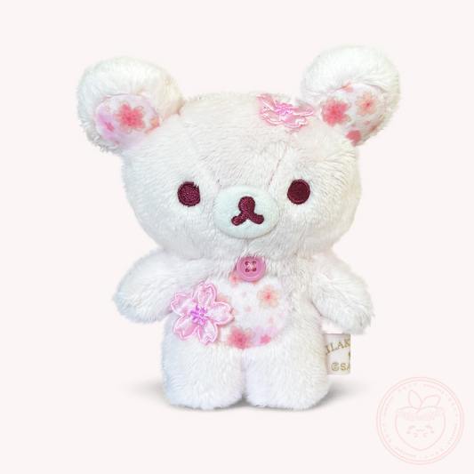 Rilakkuma 'Sakura Rilakkuma' Keychain Plush - Korilakkuma