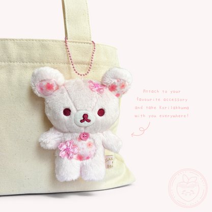 Rilakkuma 'Sakura Rilakkuma' Keychain Plush - Korilakkuma