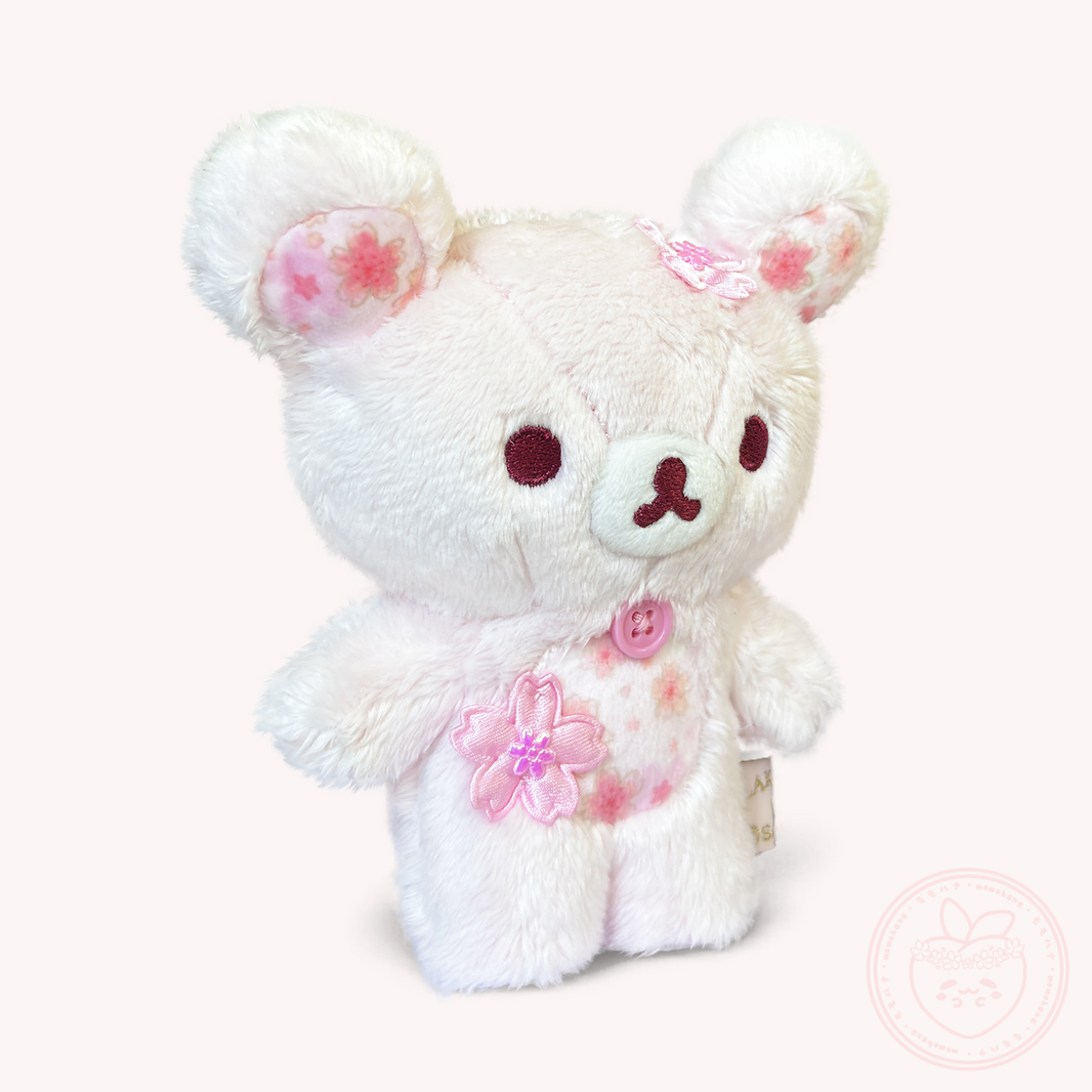 Rilakkuma 'Sakura Rilakkuma' Keychain Plush - Korilakkuma