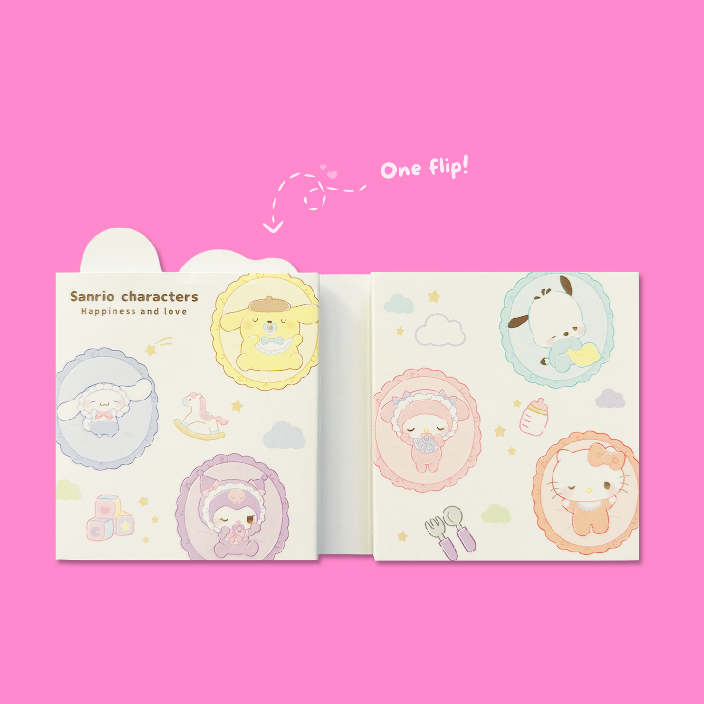 Sanrio Babies Flip-Flap Memo