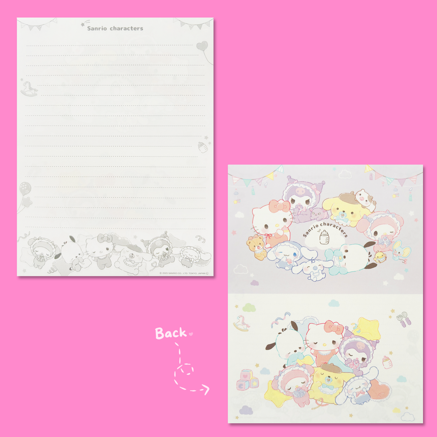 Sanrio Babies Letter Set