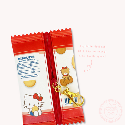Sanrio Sweet Wrapper Keyring Pouch - Hello Kitty