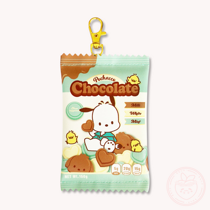 Sanrio Sweet Wrapper Keyring Pouch - Pochacco