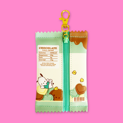 Sanrio Sweet Wrapper Keyring Pouch - Pochacco