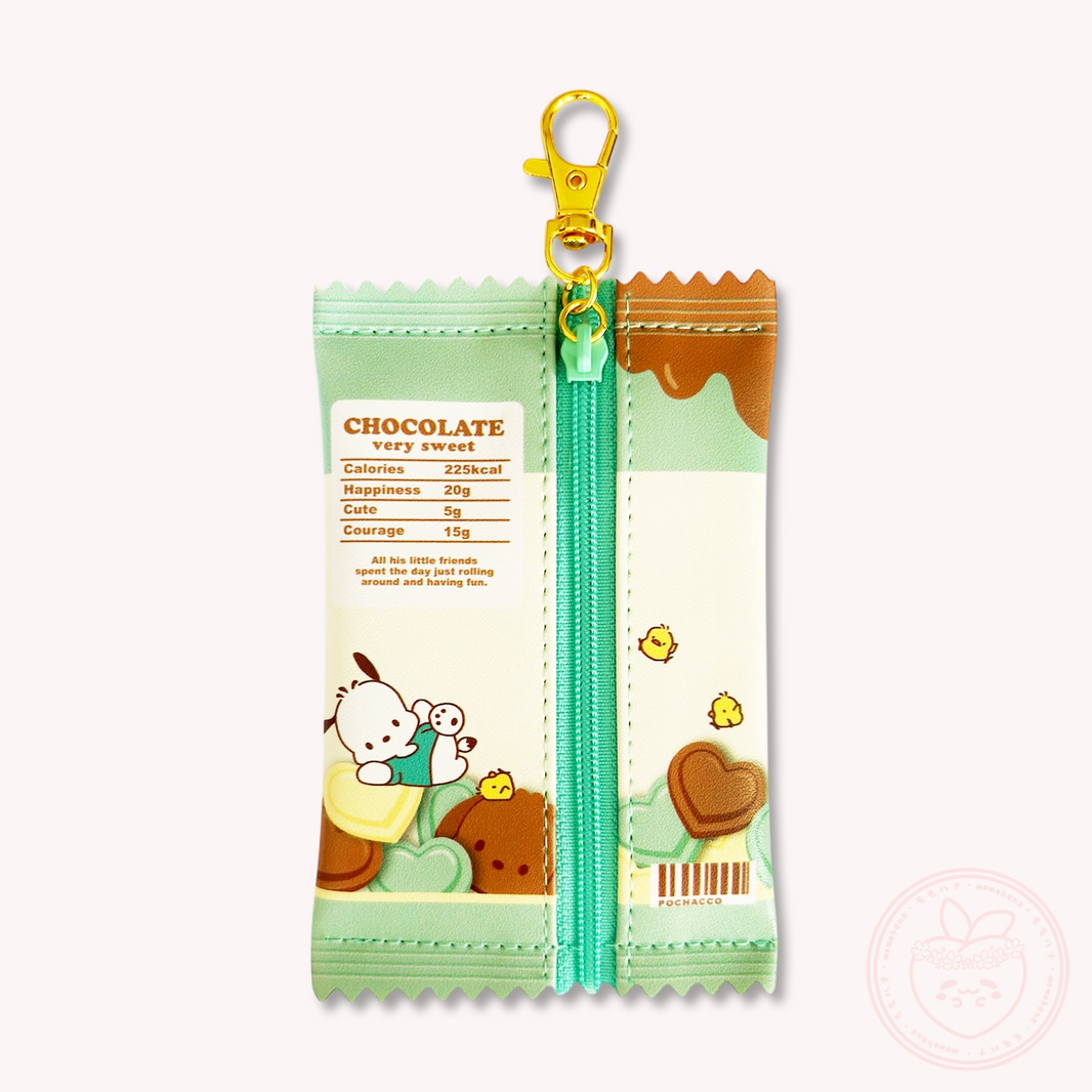 Sanrio Sweet Wrapper Keyring Pouch - Pochacco