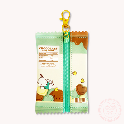 Sanrio Sweet Wrapper Keyring Pouch - Pochacco