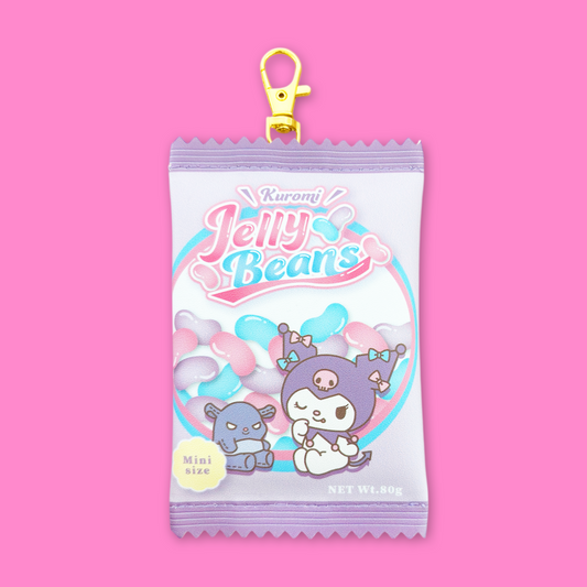 Sanrio Sweet Wrapper Keyring Pouch - Kuromi