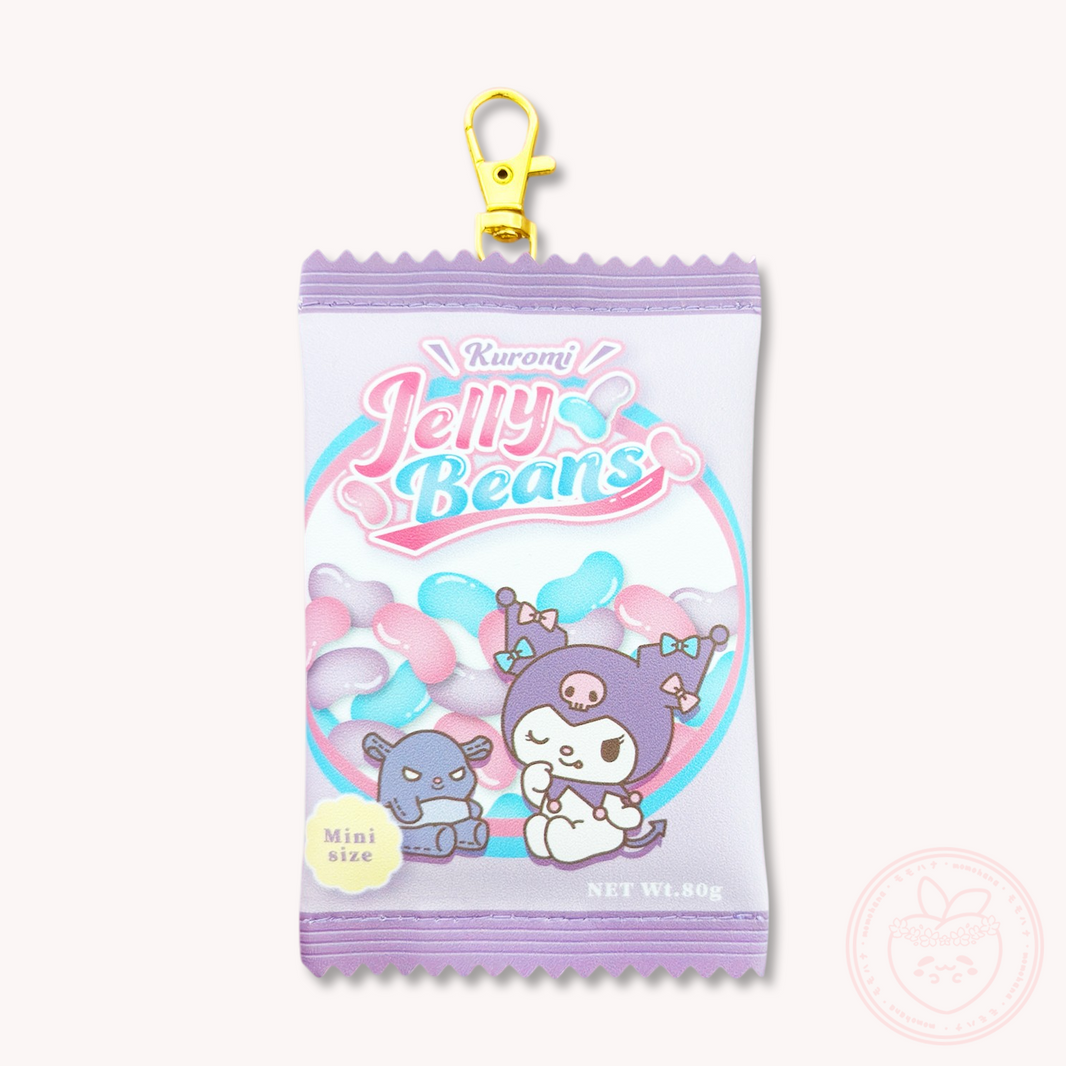 Sanrio Sweet Wrapper Keyring Pouch - Kuromi