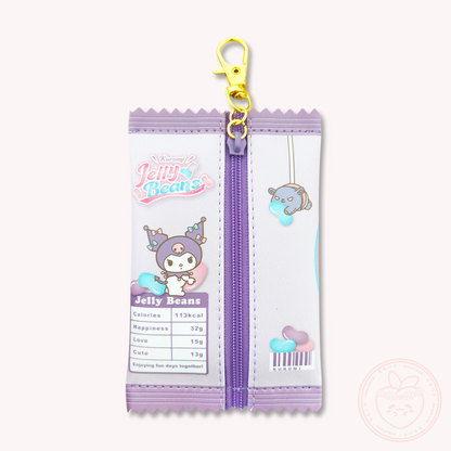 Sanrio Sweet Wrapper Keyring Pouch - Kuromi