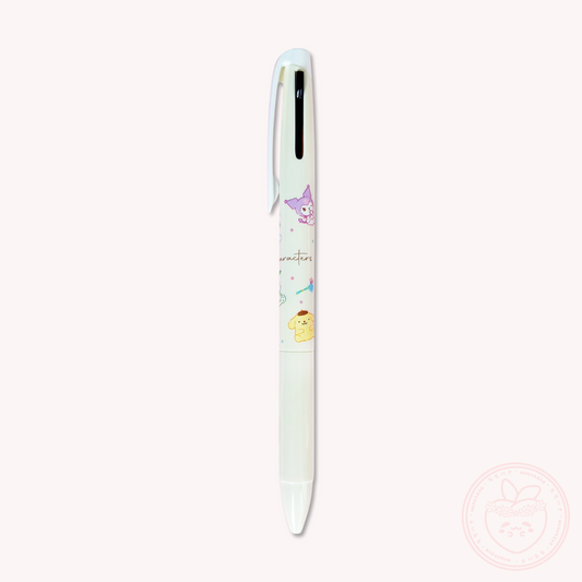 Sanrio Characters Smooth 2 Colour Pen - Pastel Yellow