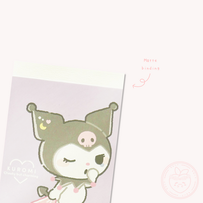 Sanrio Munyatto Mini Memo Pad - Kuromi