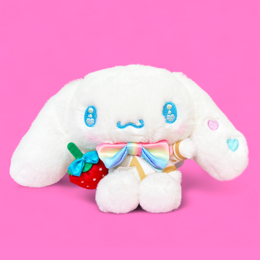 Sanrio x Ichigo Shinbun 50th Anniversary Keyring Plush - Cinnamoroll