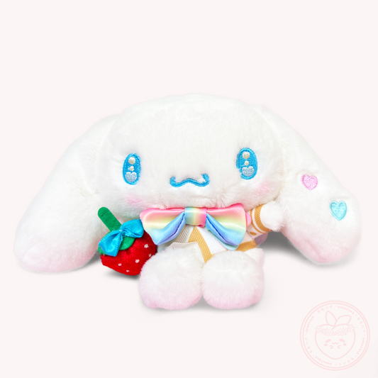 Sanrio x Ichigo Shinbun 50th Anniversary Keyring Plush - Cinnamoroll