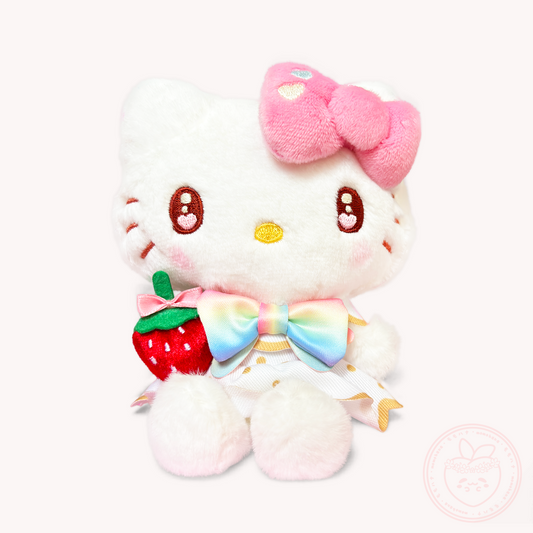 Sanrio x Ichigo Shinbun 50th Anniversary Keyring Plush - Hello Kitty