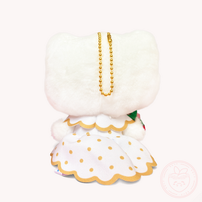 Sanrio x Ichigo Shinbun 50th Anniversary Keyring Plush - Hello Kitty