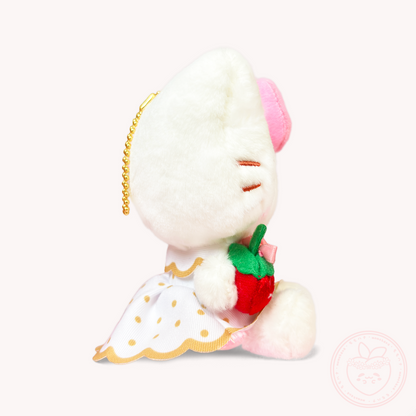 Sanrio x Ichigo Shinbun 50th Anniversary Keyring Plush - Hello Kitty